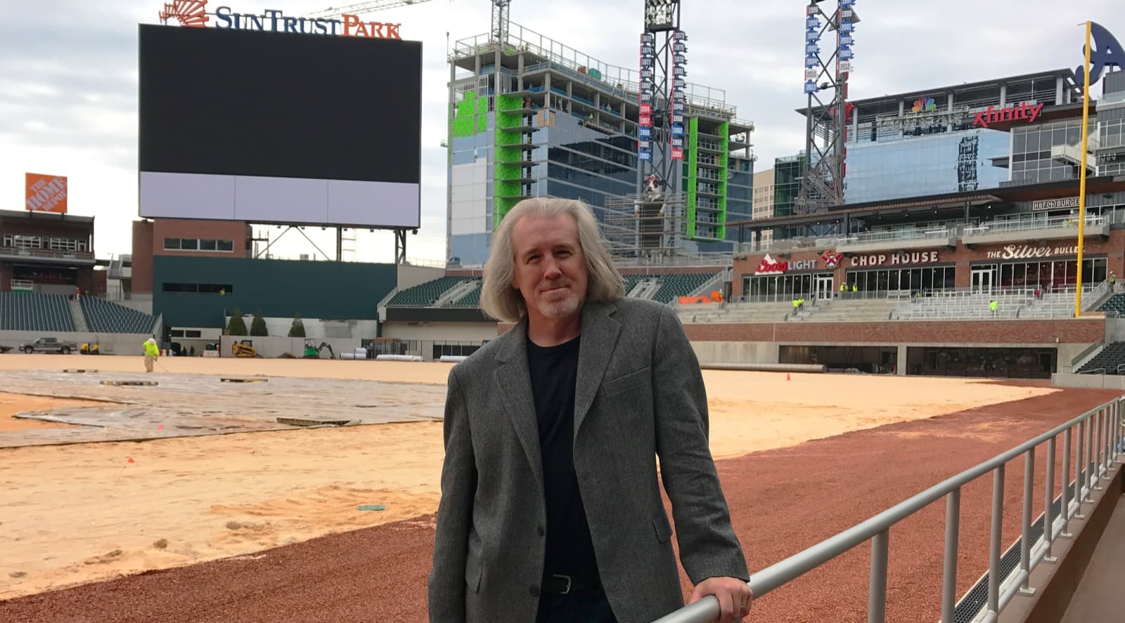 Mark Watson at a Major League Baseball stadium